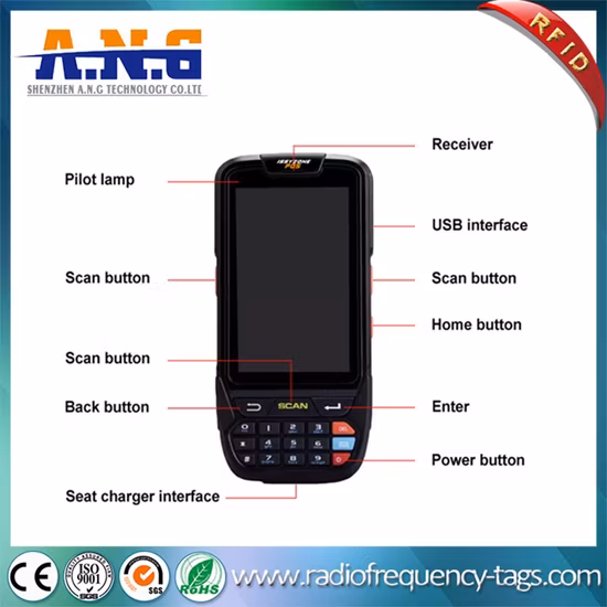 High Configuration High Performance 1d/2D Scanner Mobile RFID Reader