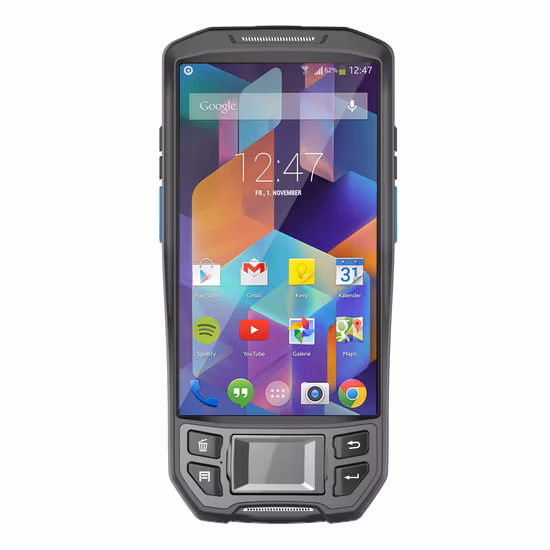 Rugged PDA Barcode Scanner Android with Fingerprint 13.56MHz RFID Reader